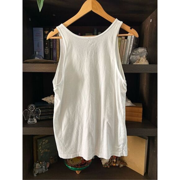 🐿️ Serengetee White Map Pocket Sleeveless Tee Size Small - Picture 2 of 4
